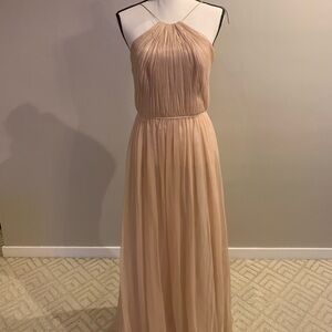 Vera Wang Pink Halter Sleeveless Gown